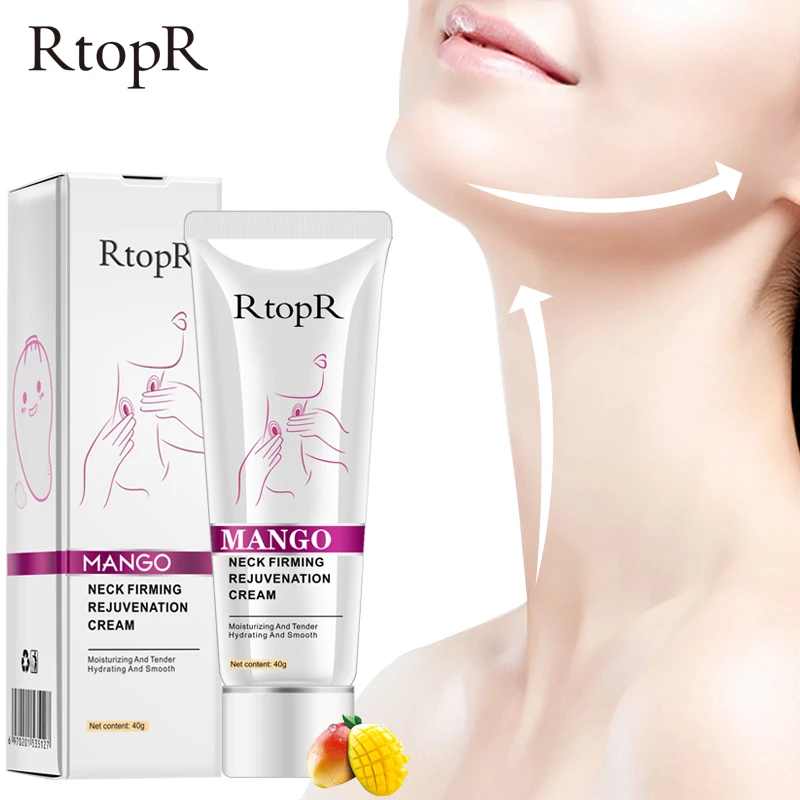 RtopR cuello reafirmante rejuvenecimiento crema antiarrugas reafirmante blanqueamiento de la piel hidratante cuello suero Peeling suave belleza Cuidado del cuello