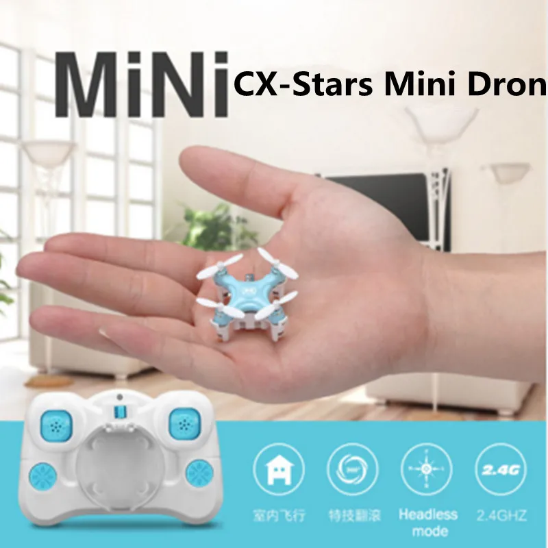 mini RC font b Drone b font Quadcopter helicopter CX Stars 4CH shatterproof Mode 2 RC