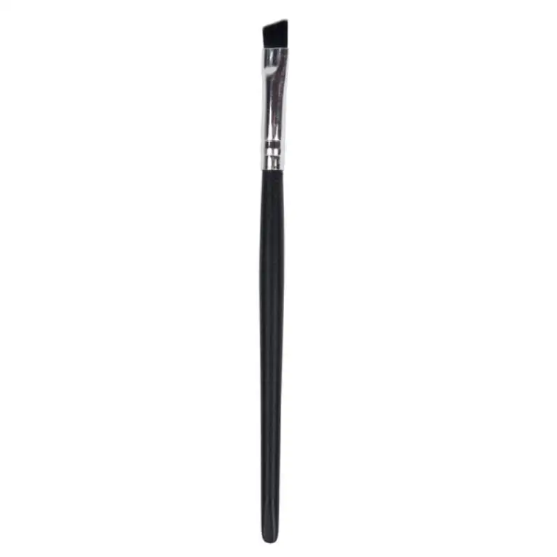 

1pc Professional Angled Eyebrow Brush Black Wooden Handle Lip Brushes Fiber Hair Women Makeup Cosmetic Tool
