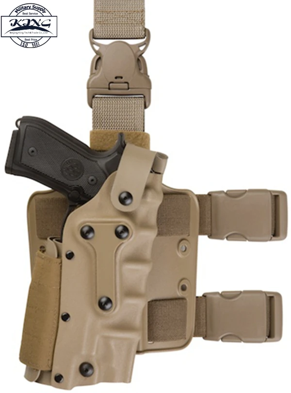 

Adjustable holster Safariland Military Holster Set Tactical Tan Leg Holster + Belt holster for GLOCK 17 / 1911 / Beretta M92 M9