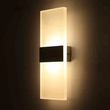 3W 5W 6W 10W Led Acrylic Wall Lamp AC85 265V Wall Mounted Sconce Lights lamp Decorative