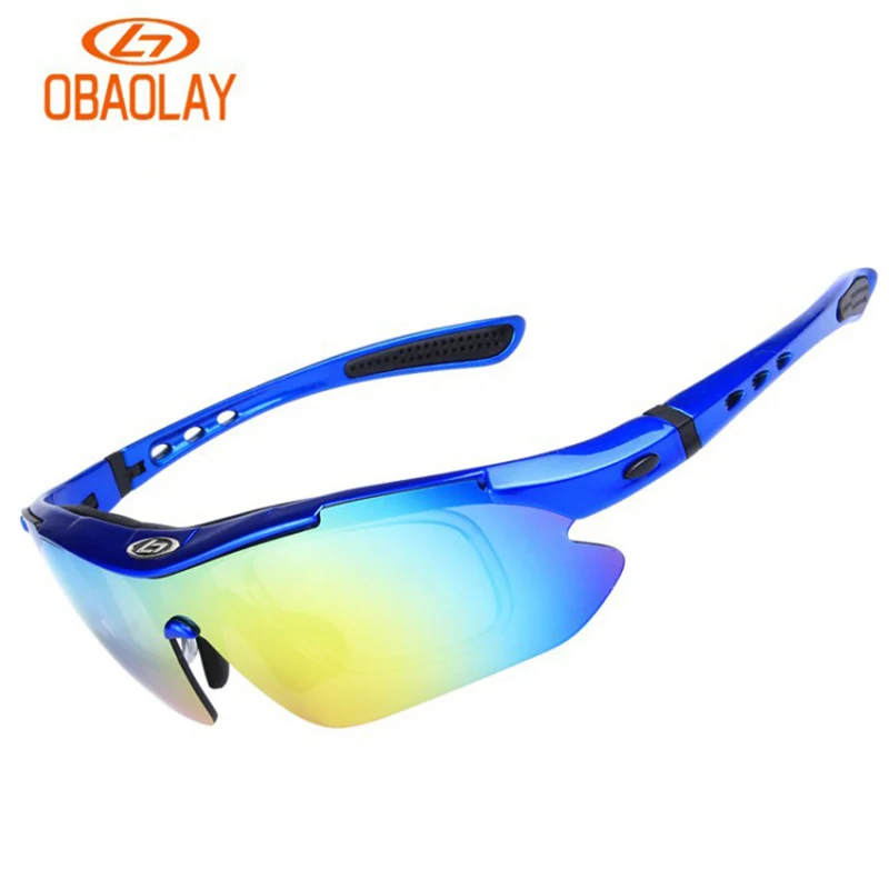 OBAOLAY Polarized Cycling Glasses Bike Eyewear Outdoor Sport Riding Bicycle Goggle Fishing Sunglasses 5 Lens Gafas de ciclismo