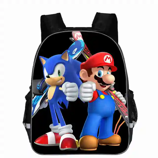 super mario backpack anime game sonic bro fnaf animal casual