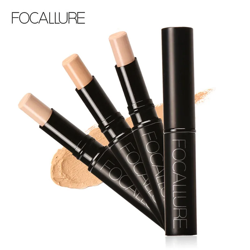 Focallure Pro 1pc 3 Color Concealer Stick Face Primer Base Sticker