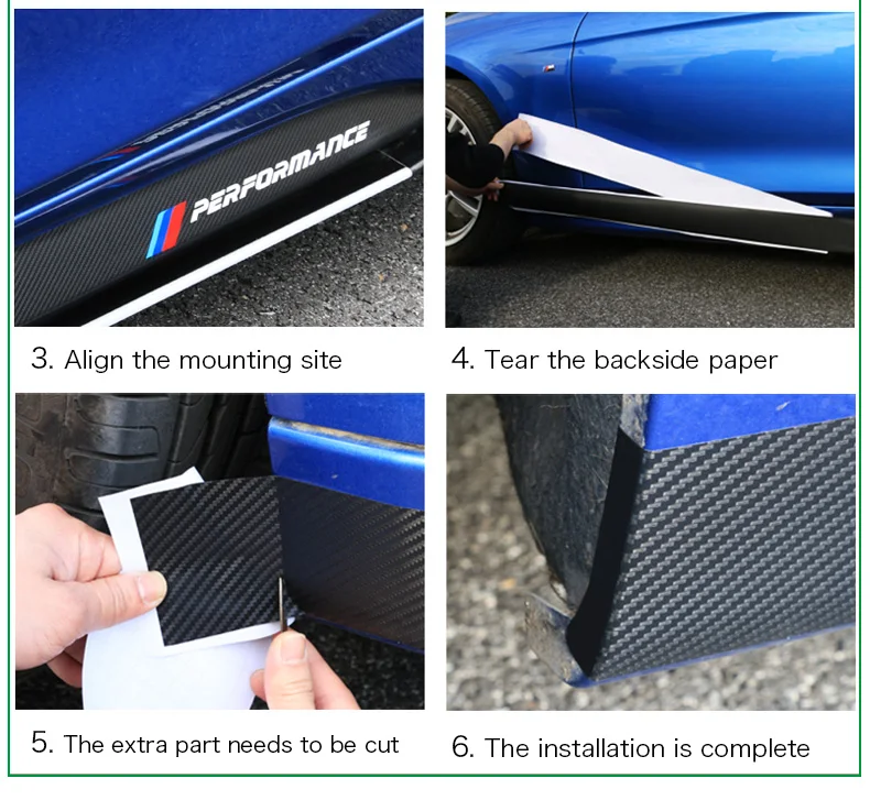 Airspeed M производительность боковой юбки пороги наклейки Авто Наклейка для BMW F30 F31 F32 F33 F15 F16 F10 E60 E61 углеродного волокна виниловая наклейка