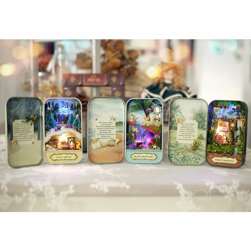 Brand New Cuteroom DIY Dollhouse Miniature LED Light Box