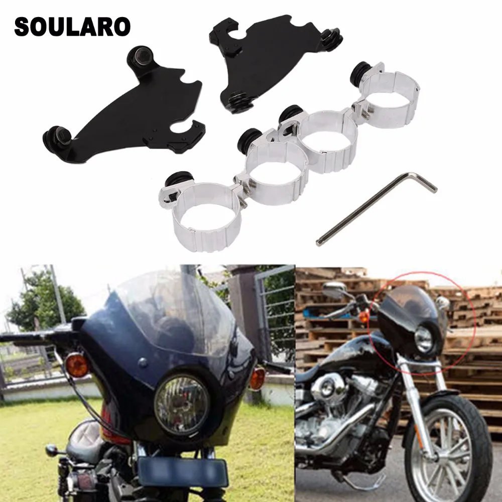 

Gauntlet Fairing Trigger Lock Mount Kit Head Cover Motorcycle Kit for Harley Sportster 1200 883 XL Motorcycle Accessories
