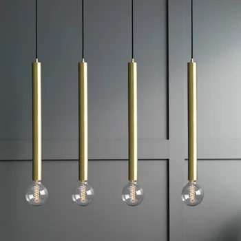 

Nordic Gold Suspension Pendant Light Fixture E27 Bedroom Cafe Shop loft industrial lamp Single Head hanglamp luminaire suspendu