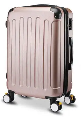 Брендовый 20 дюймов 24 дюйма чемодан на колесиках Чехол для багажа чехол для путешествий Чехол для багажа чехол s чехол на колесиках Чехол для багажа на колесиках - Цвет: Rose Gold 20 Inch