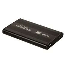 Алюминиевый металлический внешний HDD Caddy 2,5 дюймов SATA внешний корпус USB 2,0 HDD жесткий диск