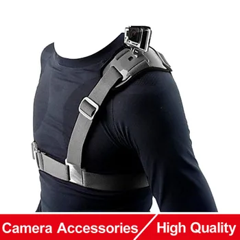

For Gopro Accessories Adjustable Universal Single Shoulder Strap Grip Mount Chest Harness Belt Travel for GoPro Clip