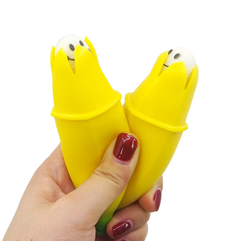В виде бабочек, новинка, 12 см сжимающаяся игрушка мягкие эластичные анти-стресс Акула банановый Squishy Забавные игрушки декомпрессии игрушки подарок