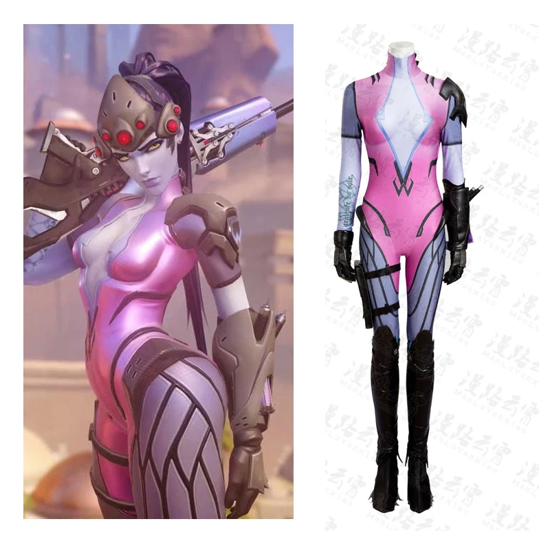 

Hero Catcher Hero Catcher High Quality Custom Made Widowmaker Costume Set Widowmaker Cosplay Widowmaker Accessory Cosplay Suit