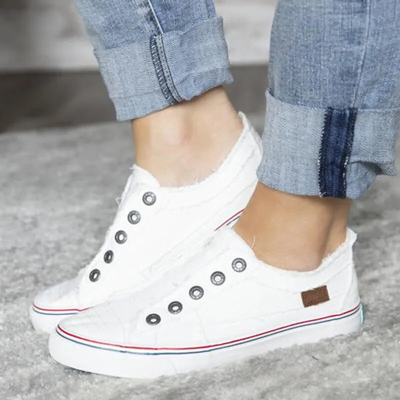 Oeak/женские белые кроссовки на плоской подошве; женская обувь; модная Вулканизированная обувь; Повседневная обувь; zapatillas mujer Zapatos De Mujer; - Цвет: 1 white