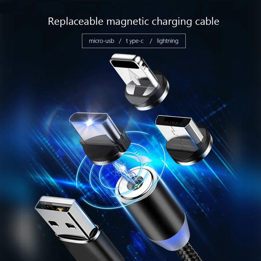 

Magnetic Cable Fast Charging Micro USB Type C Cable For iPhone Samsung Xiaomi USB-C Magnet Charger Data Phone Cables