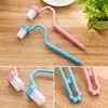 Toilet Cleaning Brush Bathroom Cleaning Accessories  Portable Toilet Brush Corner Brush 1Pcs  Bending Handle  Scrubber Curved ► Photo 3/6