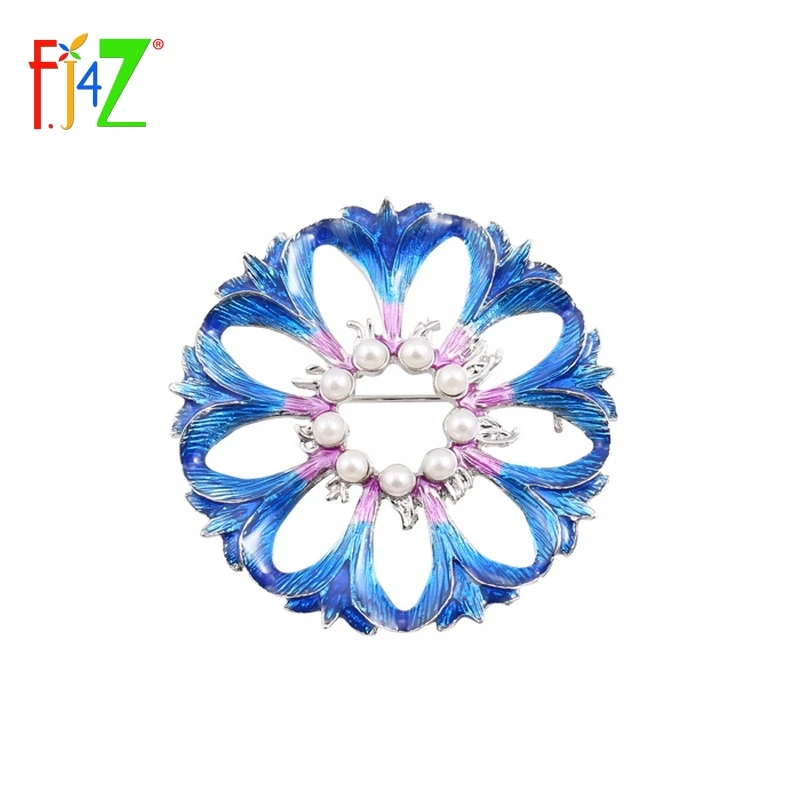 Женская эмалированная брошь FJ4Z с искусственным жемчугом|brooch fashion|fashion broochbrooch pins |