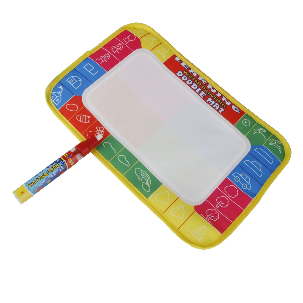 Kids Toys Water Drawing Writing Painting Writing Mat Board W/ Magic Pens Doodle Mat Kids Educational Primary School Learning Toy