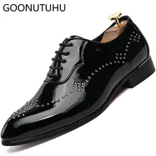 2019 fashion men's shoes casual leather lace up classic gray red & black shoe man wedding party comfortable brogue shoes for men mycolen new fashion mens office lace up classic leather shoes men s casual party driving man vintage carved brogue flats