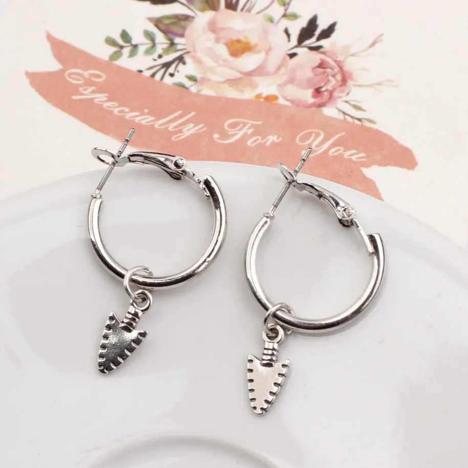 SexeMara Европейский бесконечный круг серьги кольца ручной работы серебряный цвет
