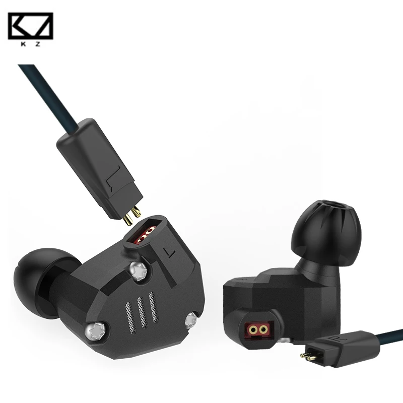 

Original KZ ZS6 2DD+2BA Hybrid HIFI Music Headphone Stereo In Ear Earphone with Mic Wired Earbud Sport Metal Headset for Phone