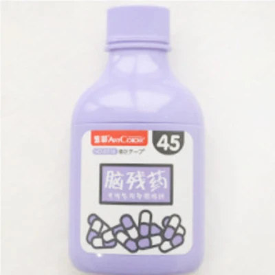 Creative cartoon medicine bottle correction tape Student personality correction belt modification with typo correction belt - Цвет: Purple