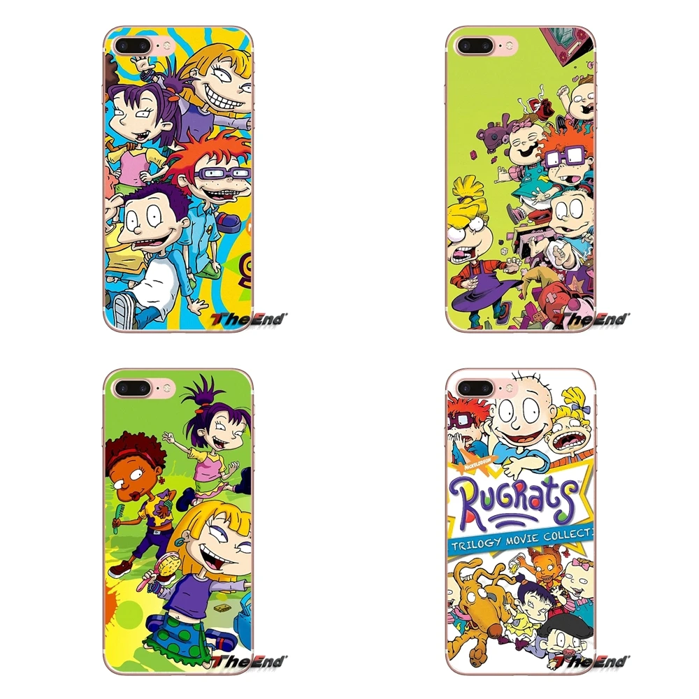 

Transparent Soft Shell Covers cartoon Rugrats For Samsung Galaxy S3 S4 S5 MINI S6 S7 edge S8 S9 Plus Note 2 3 4 5 8