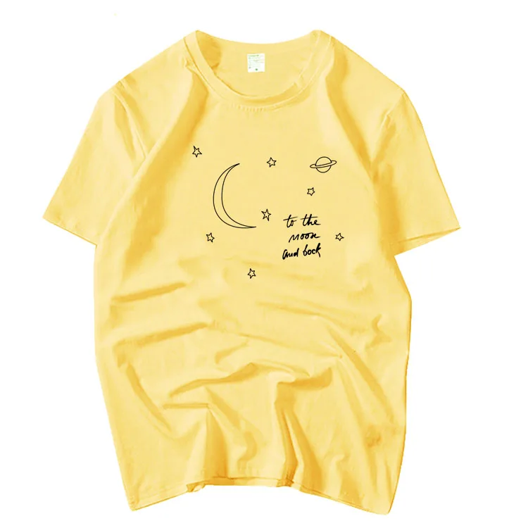 Kpop/модная футболка с принтом twice Tzuyu same to the moon good luck, свободная футболка унисекс с круглым вырезом и коротким рукавом на лето - Цвет: 3
