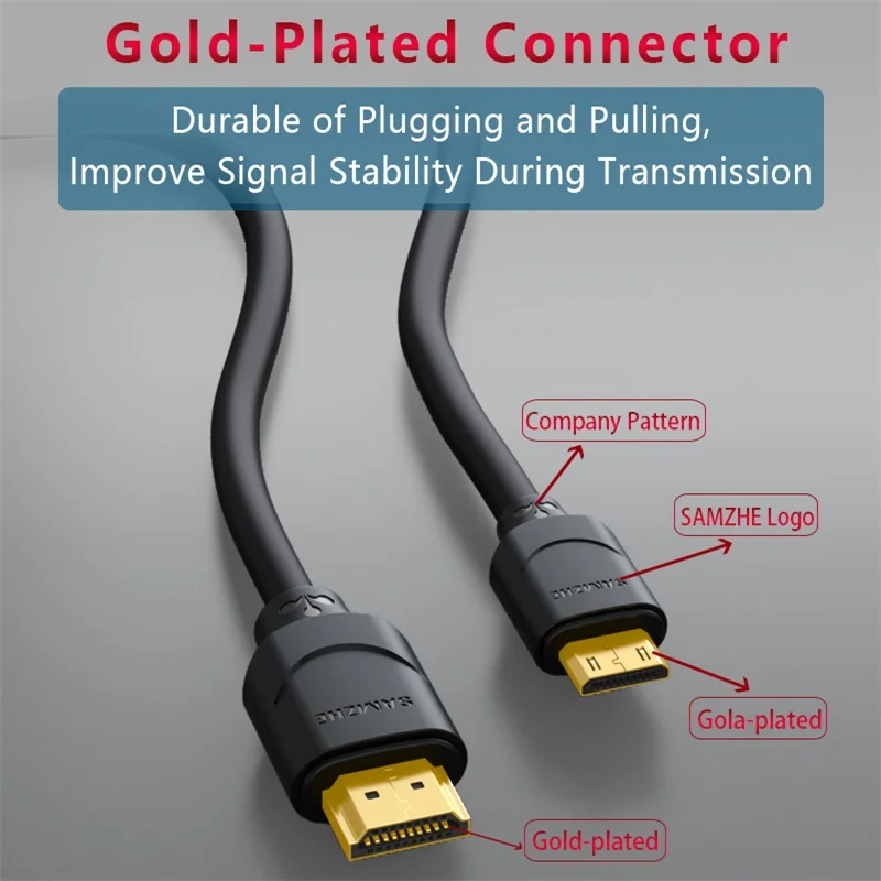 Купить samzhe мини-HDMI для HDMI кабель 1080 г мужчинами кабель для ...