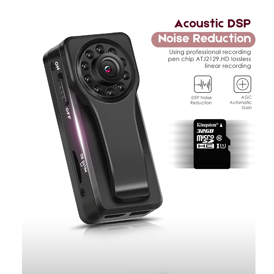

Hidden Digital Recorder Pen Audio Video Dictaphone Registrar Hidden Handle Camera Video Recording Noise Reduction DSP Chip Black