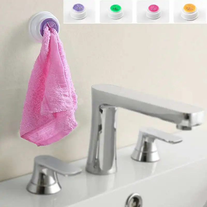 Home Use Kitchen Gadget Dish Cloth Self Adhesive Holder Sink Tub Towel