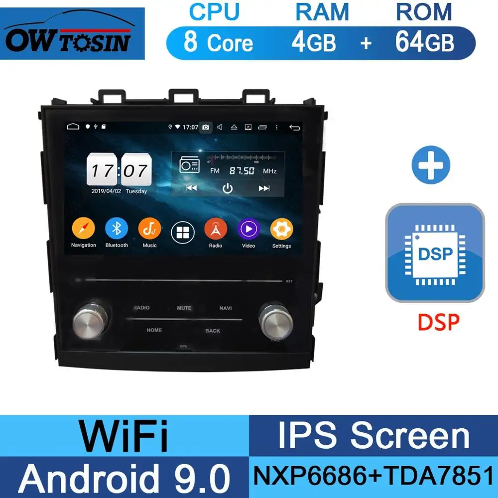 64G DSP Android 9,0 " ips Восьмиядерный 4 Гб ram+ 64 ГБ rom автомобильный dvd-радио GPS для Subaru Impreza XV DSP CarPlay Parrot BT стерео Adas - Цвет: 64G DSP