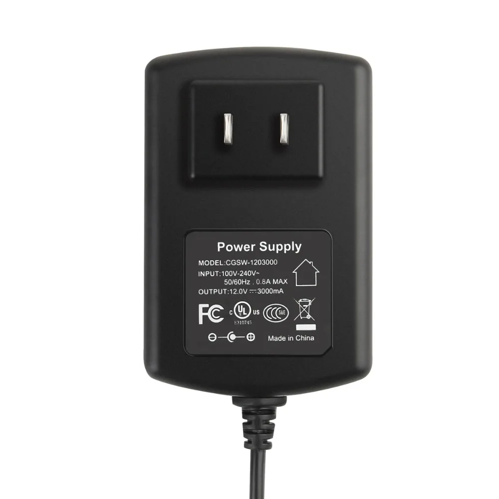 AC to DC 12V 3A 36W Power Supply Adapter Wall Charger Switching Transformer for LED Strip Switches HUB Router Cameras (2)