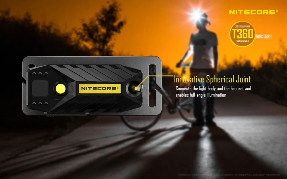NITECORE T360 USB Перезаряжаемый налобный фонарь высокопроизводительный светодиодный водонепроницаемый фонарь для кемпинга