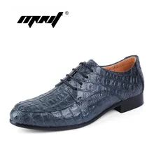 Handarbeit aus echtem leder männer schuhe, mode flache schuhe, krokodil business kleid schuhe, Männer oxford zapatos hombre