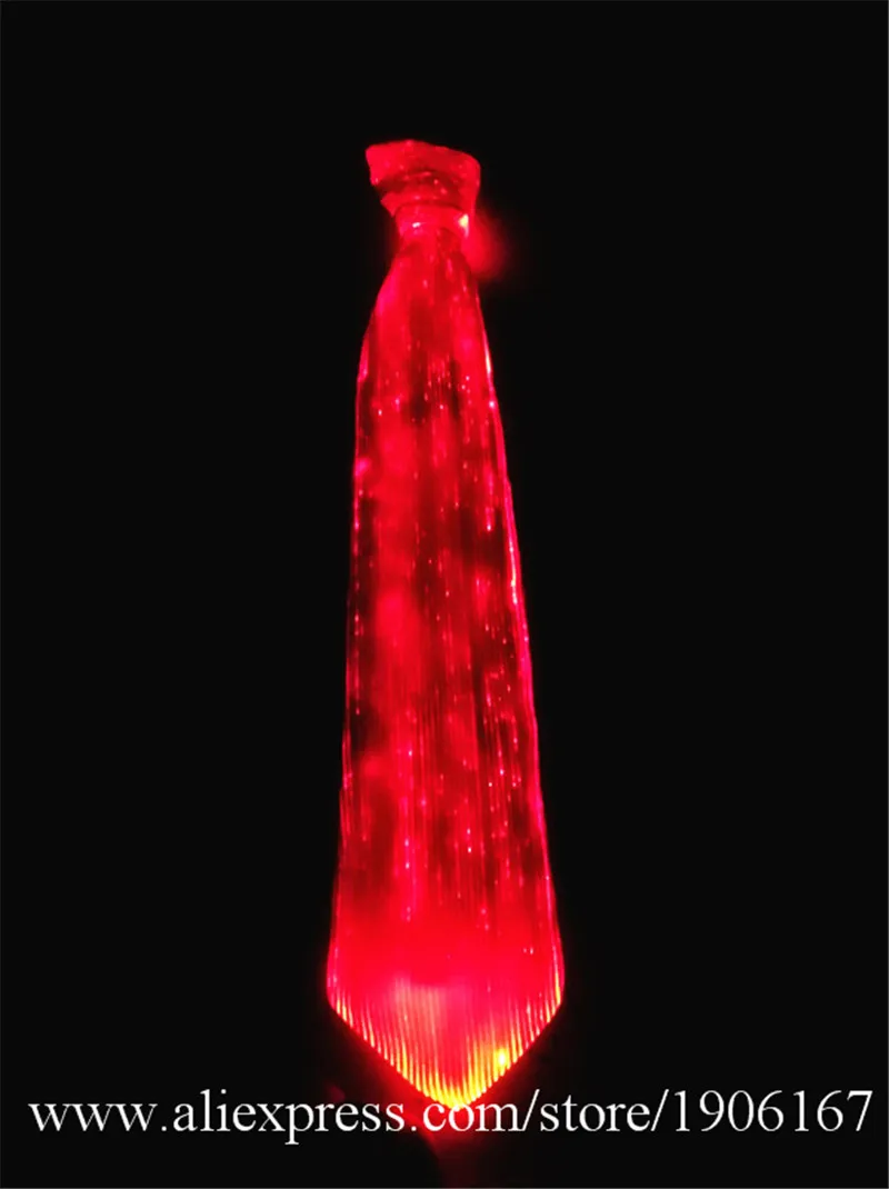 LED fiber light tie party party tie men's light color color stage show tie9