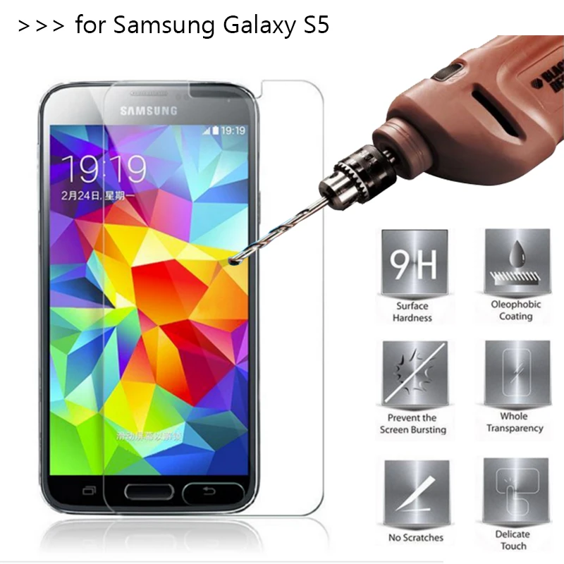 Премиум закаленное Стекло Экран протектор для samsung Galaxy S5 i9600 фильм | Мобильные