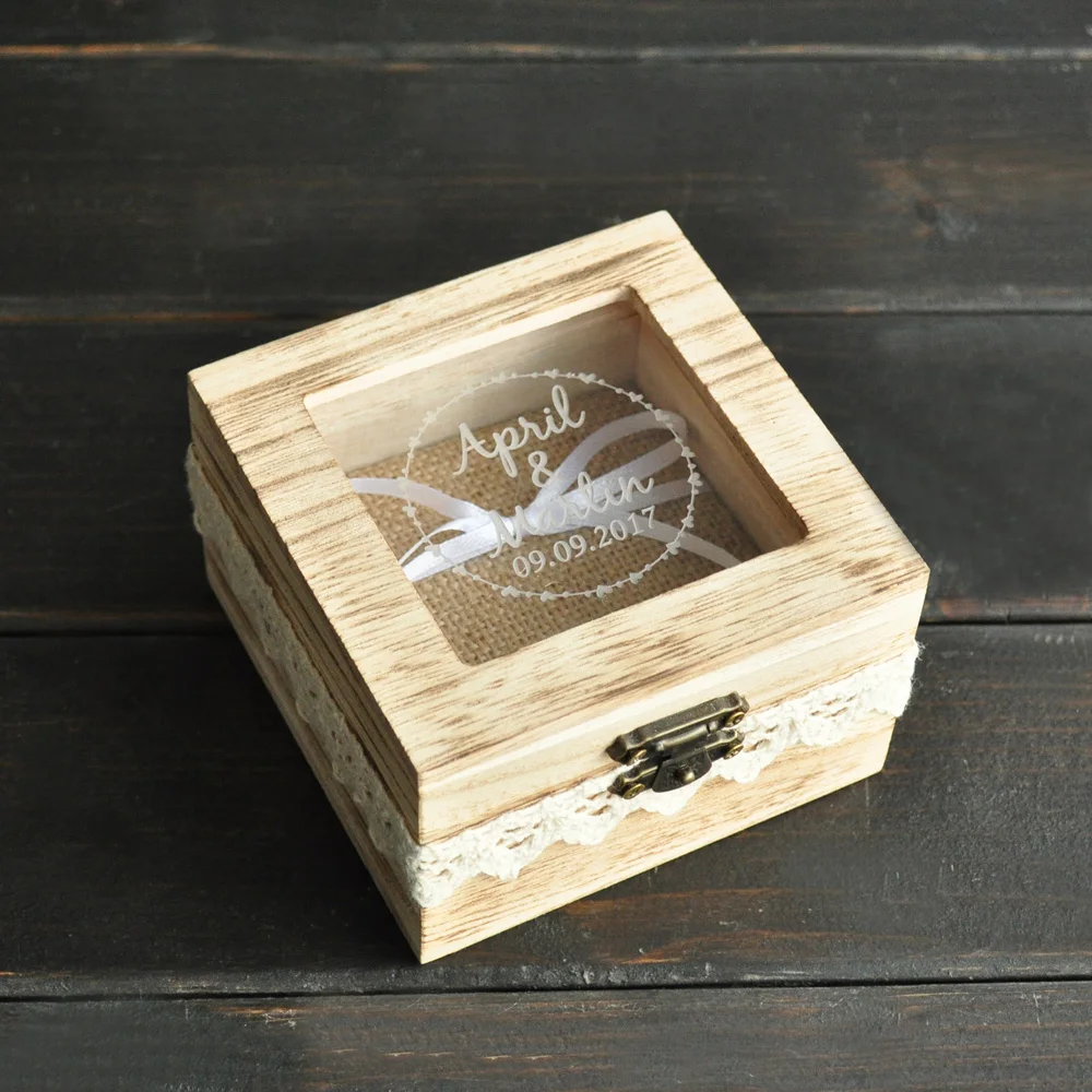 

Ring Bearer Box,Personalized Wedding Ring Box,Custom Wedding Ring Holder,Engagement Box,Jewelry Box