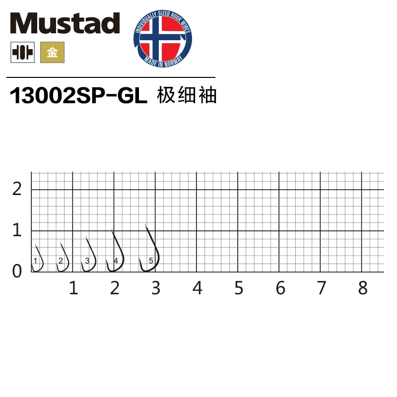 Mustad Aberdeen Extra Fine Hook - Gold Size 4 - 10 per pack