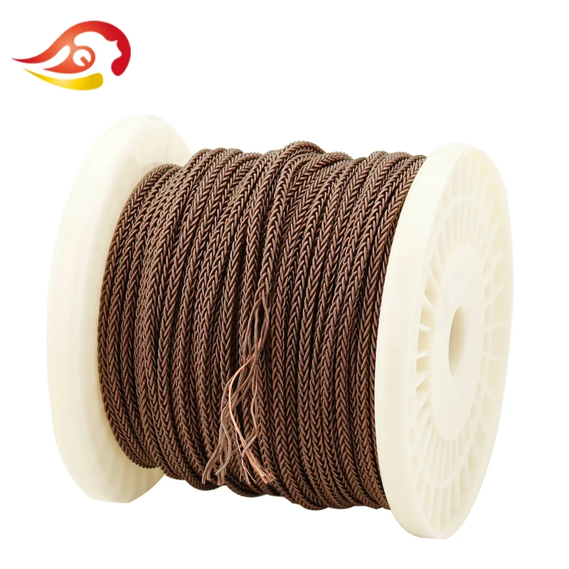 QYFANG 1 2m 8 Core Earphone Upgrade Cable Flexible DIY Detachable Cord HiFi Headphone Soft PVC Wire 8 Drives Bronze Weaving Line