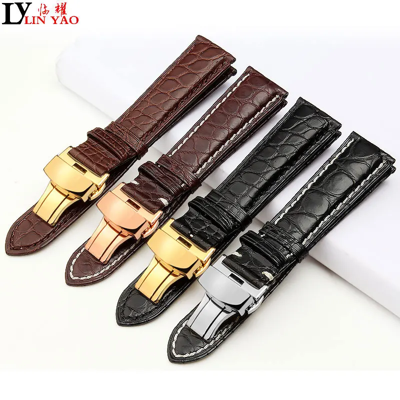 

Real Alligator Watch Strap Genuine Leather Watch Bands For Tissot Men Women 16mm 18mm 20mm 22mm Exempt postage