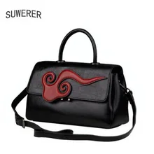 SUWERER женские сумки из натуральной кожи для женщин новая роскошная сумка с текстурой под кожу крокодила бренд сумки женские сумочки женские дизайнерские сумки