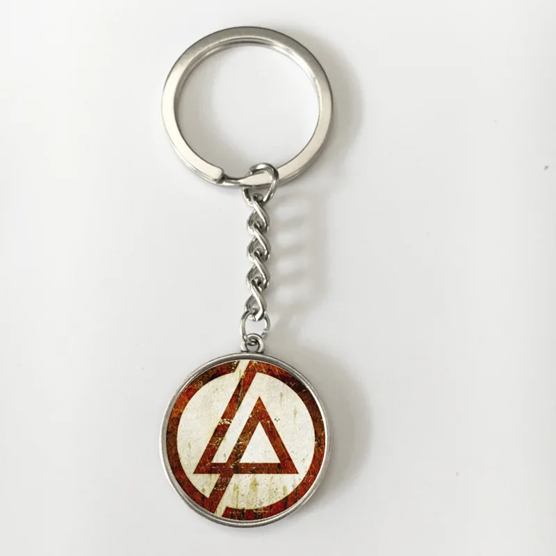 Suteyi, модные, новые, американские, с логотипом Linkin Park, длинные цепочки, держатель для ключей, стеклянный кабошон, подвеска, брелок на цепочке, ювелирные изделия для фанатов - Цвет: K11