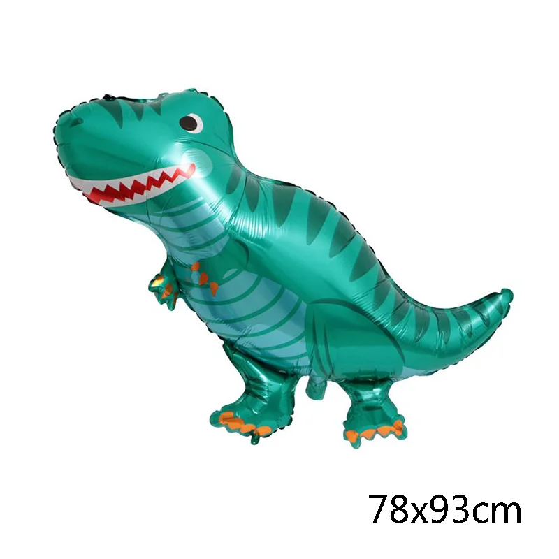 1 шт. большой милый 4D динозавр фольгированные шары ходячие животные Зеленый Динозавр Дракон шар Мальчики День Рождения Декор детские товары для вечеринок