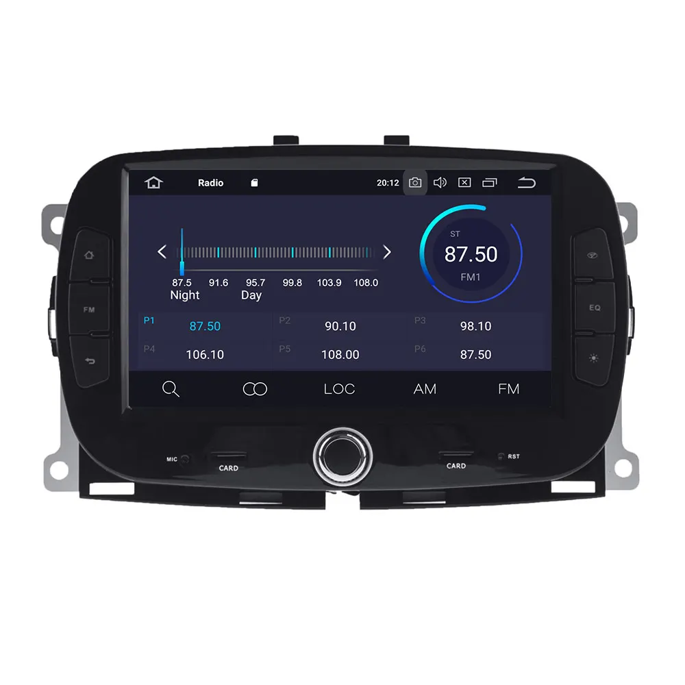 Excellent Aotsr Android 9.0 Car GPS Player for FIAT 500 (312) 2015-2019 Octa Core Auto Stereo Navi Radio Multimedia 2 din bluetooth WIFI 4