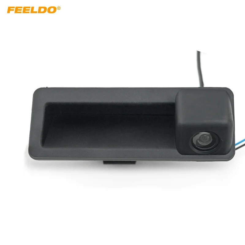 

FEELDO Автомобильная камера заднего вида с ручкой для багажника камера для BMW 5 серии/3 серии/X6/X5/X1/320i/335i парковочная камера #1994