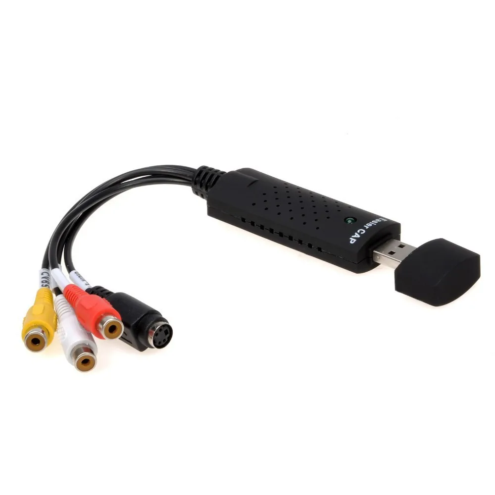 

NEW Easycap USB Video Capture Adapter TV DVD VHS Captura de Card Audio AV for Computer CCTV Camera USB 2.0 EasyCAP DC60 5Pcs/Lot