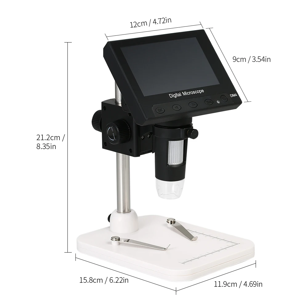 Digital Microscope 1000x DM4 4.3 Inch Lcd Display 47