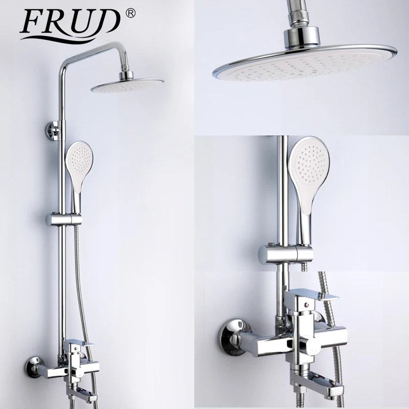 Смесители для душа FRUD белый душевой смеситель ванной комнаты с насадкой ручного