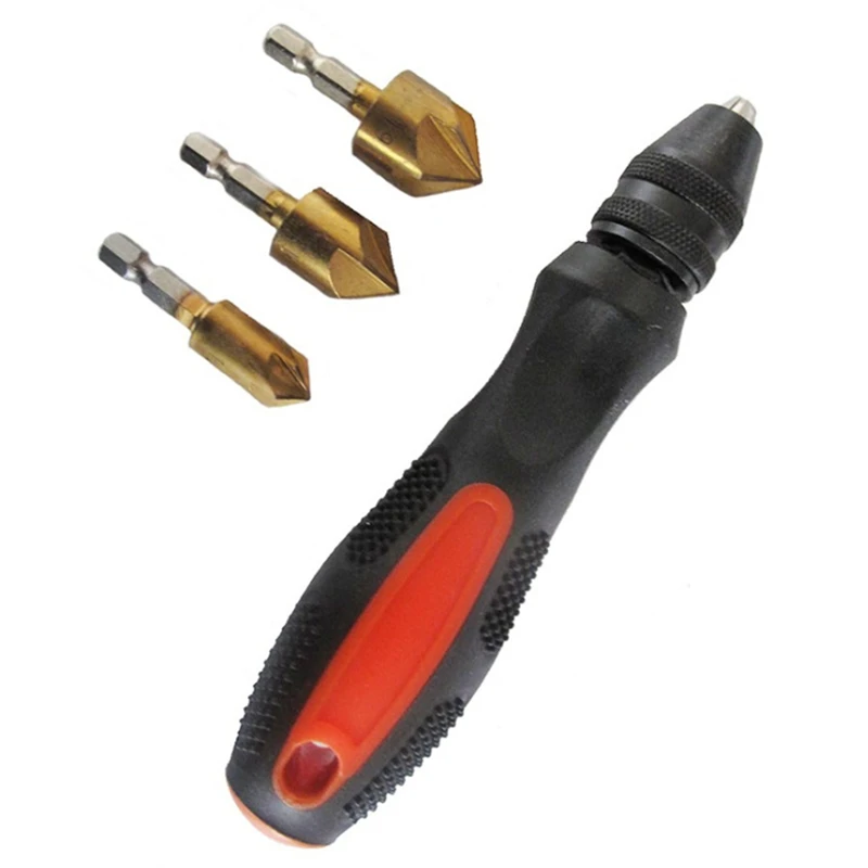 

0.5-8Mm Hand Twist Drill Hole Mini Drill Bit Aluminum Hand Drill Keyless Chuck Top Quality Manual Chamfering Knife Reaming Dri